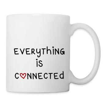 everything is connected love connection relationship - Mug - white - Right