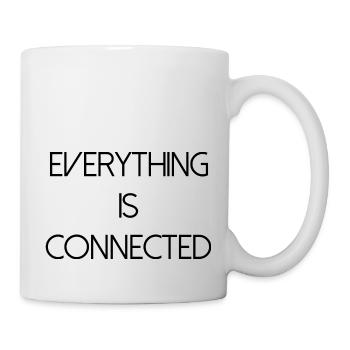 everything is connected love connection relationship - Mug - white - Right