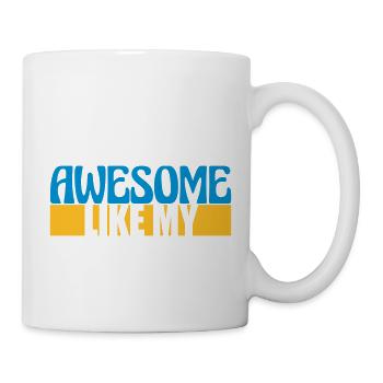 Template Vorlage Awesome Like - Mug - white - Right