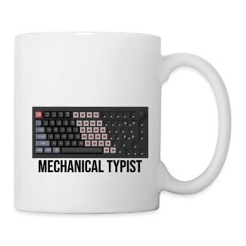 mechanische Tastatur mechanical keyboard typist - Tasse - Weiß - Rechts