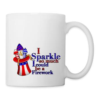 I Sparkle So Much I Could Be A Firework - Mug - white - Right
