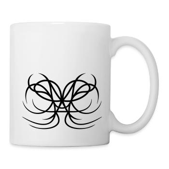 Conception d’embellissement abstrait astucieux - Mug blanc - blanc - Droite