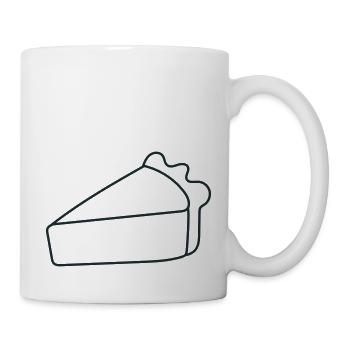 Ein einziges Stück Kuchen - Tasse - Weiß - Rechts