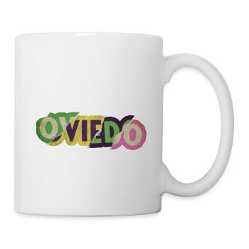 Oviedo Espagne City Font Punk Rétro Vintage - Mug blanc - blanc - Droite