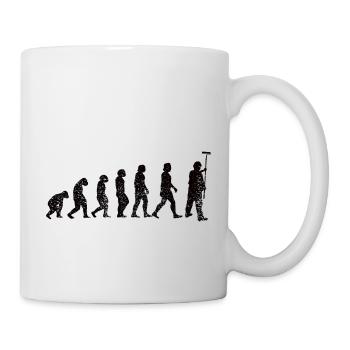 Maler und Lackierer Evolution Pinsel Streichen - Tasse - Weiß - Rechts