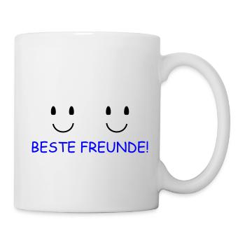 Beste Freunde - Tasse - Weiß - Rechts