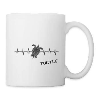 Turtle Schildkröte - Tasse - Weiß - Rechts