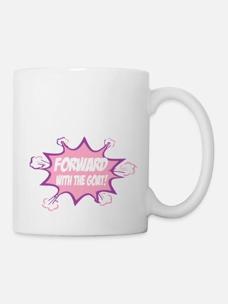 Forward with the goat - Mug - white