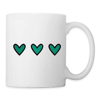 COEUR. MERCI. MERCI MAÎTRESSE. CADEAU MAÎTRESSE - Mug blanc - blanc - Droite