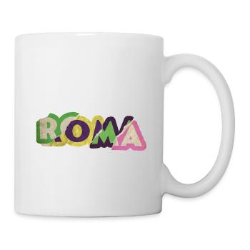 Rome Roma Italie City Font Punk Rétro Vacances - Mug blanc - blanc - Droite