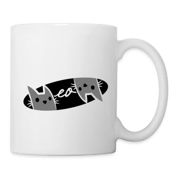 Cats Logo Text Meow - Mug - white - Right