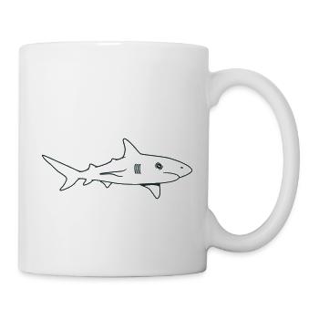Very long Great white shark - Mug - white - Right