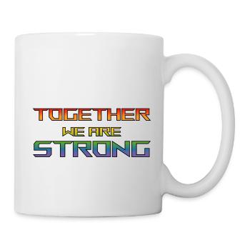 ensemble, nous sommes une fierté forte - Mug blanc - blanc - Droite