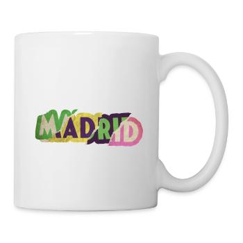 Madrid Spanien Stadt Schrift Punk Retro Vintage - Tasse - Weiß - Rechts
