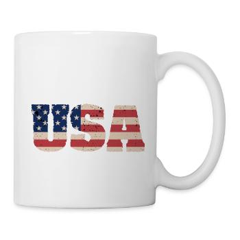 USA US Flag Patriots America July 4 - Mug - white - Right
