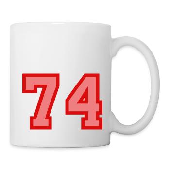 Cool Retro Retrostyle Jersey Number Back Number - Mug - white - Right