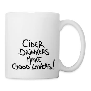 Cider Drinkers make good Lovers Apfelwein Obstwein - Tasse - Weiß - Rechts