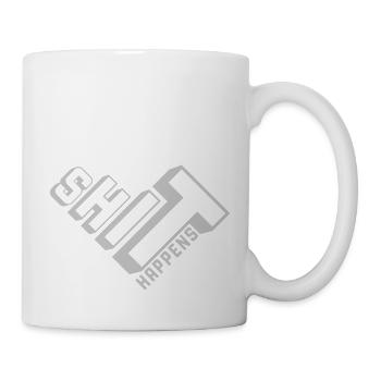 Shit happens Schicksal Motto - Tasse - Weiß - Rechts