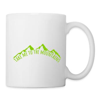 To the mountains quote - Mug - white - Right