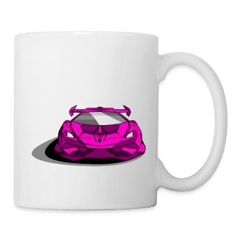 Lambo sports car purple - Mug - white - Right