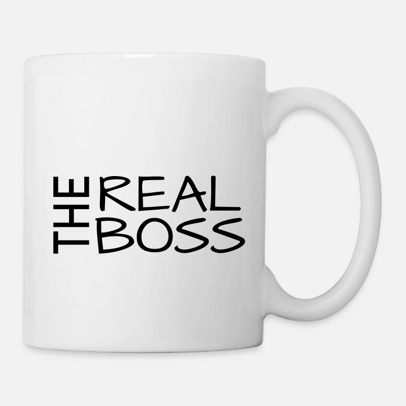 the real boss - Tasse - Weiß
