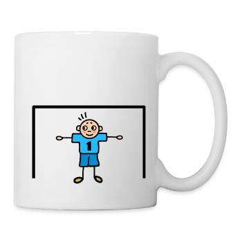 Football - Gardien numéro un en bleu but - Mug blanc - blanc - Droite