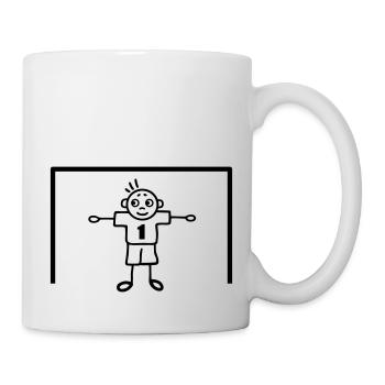 Goalkeeper in goal number one - Football - Mug - white - Right