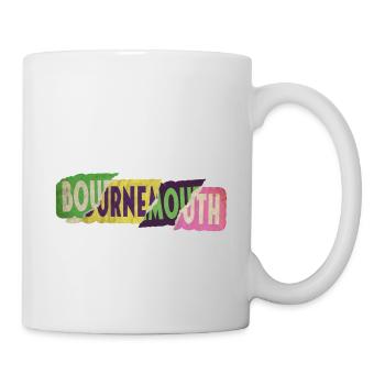 Bournemouth England UK City Font Punk Retro - Mug - white - Right