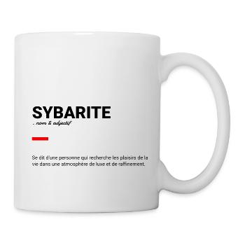 Sybarite définition - Mug blanc - blanc - Droite