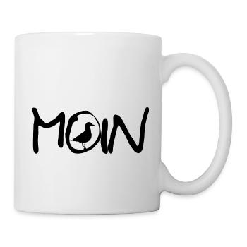 Moin mit Möwe - Tasse - Weiß - Rechts