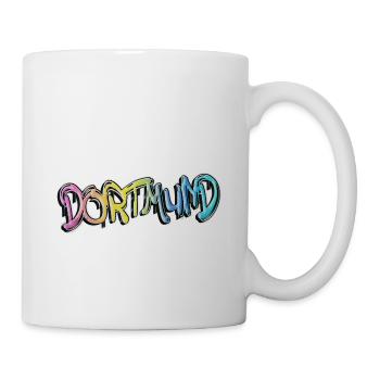 Dortmund Deutschland Stadt Graffiti Spray Sprayer - Tasse - Weiß - Rechts