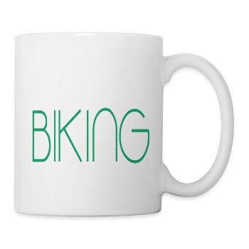 Biking Downhill Geschenk MTB biking - Tasse - Weiß - Rechts