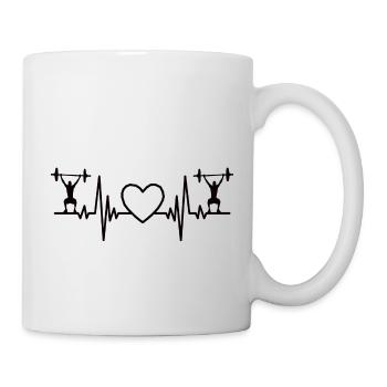 Fitness Strength Training Athlètes Muscle Bodybuilder - Mug blanc - blanc - Droite