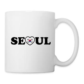 Seoul Love Heart Taegeukgi Flag - Mug - white - Right