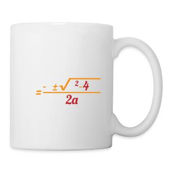 Formule quadratique pour la classe de mathématiques 8 - Mug blanc - blanc - Droite