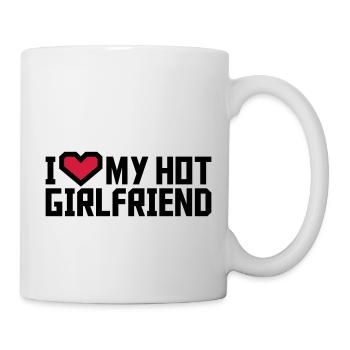 J’aime ma petite amie - Mug blanc - blanc - Droite