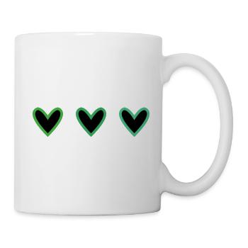 CŒUR. CŒURS. SAINT VALENTIN. LOVE. AMOUR - Mug blanc - blanc - Droite