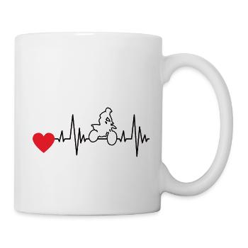 Motorcross Gift Moto Cyclomoteur Motocycliste - Mug blanc - blanc - Droite