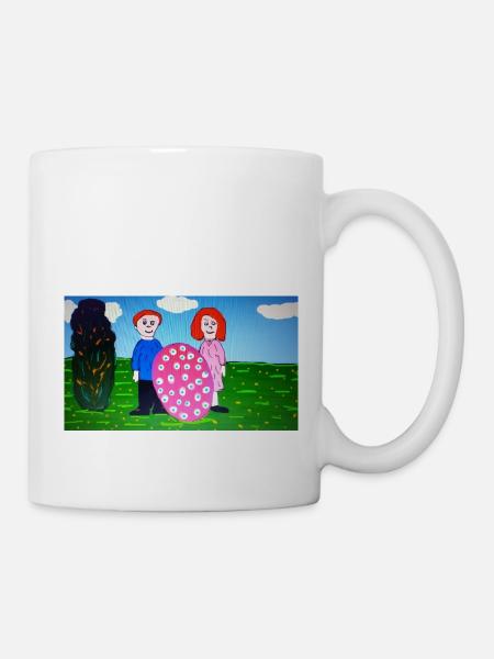 Père, mère et ovule - Mug blanc - blanc
