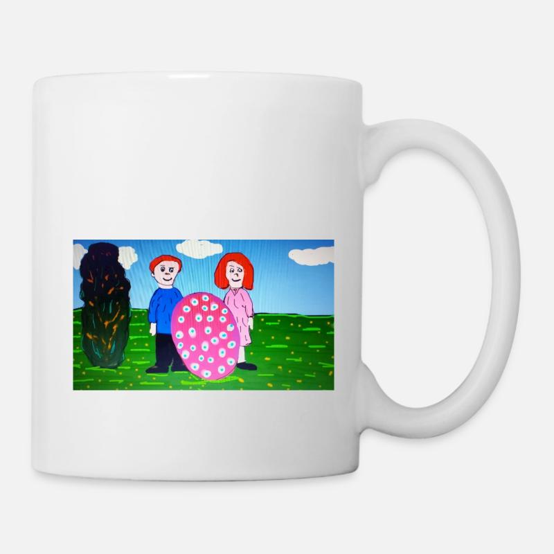 Père, mère et ovule - Mug blanc - blanc
