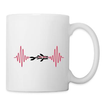 Puls Koi Fisch Nishikigoi - Tasse - Weiß - Rechts