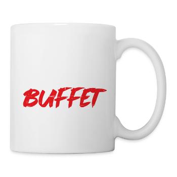 Which Way To The Buffet 14 - Tasse - Weiß - Rechts