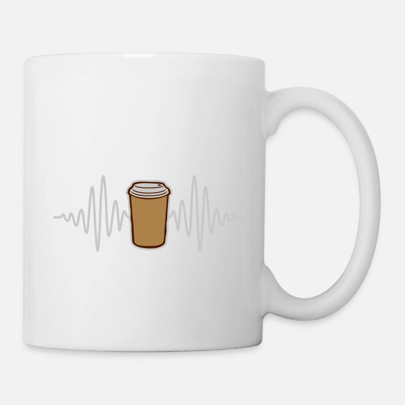 Tasse à café Puls sur le pouce - Mug blanc - blanc