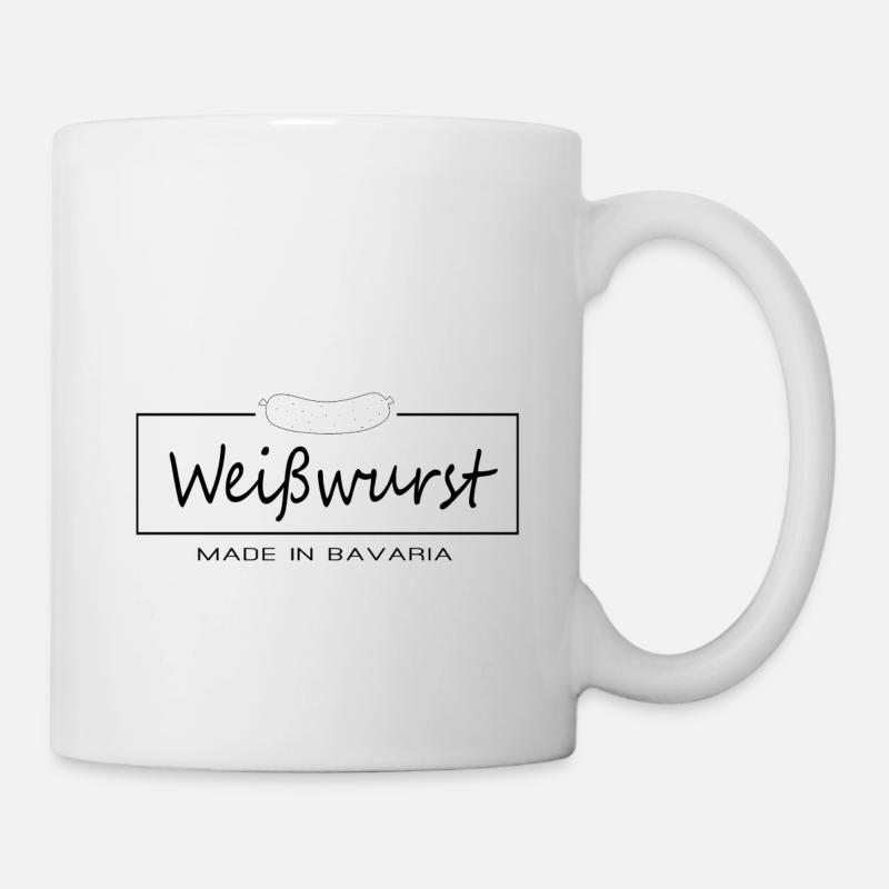 Weißwurst Made in Bavaria - Tasse - Weiß
