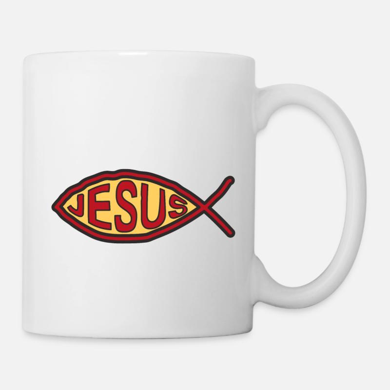 Jésus en tant que chrétien - Mug blanc - blanc