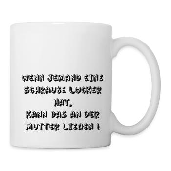 Schraube - Tasse - Weiß - Rechts