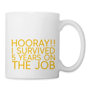 Hooray I Survived 5 Years On The Job 2 - Mug - white - Right