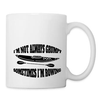 Rameur drôle en disant club d’aviron rameur rameur - Mug blanc - blanc - Droite