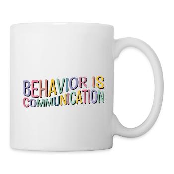 Le comportement est la communication 12 - Mug blanc - blanc - Droite