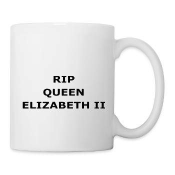 RIP KÖNIGIN ELIZABETH II. - Tasse - Weiß - Rechts